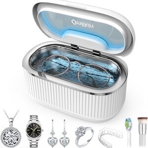 White Ultrasonic Jewelry Cleaner